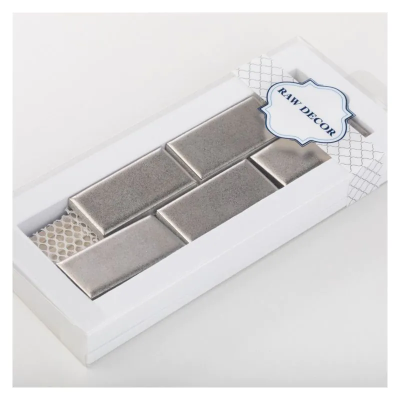 Próbka: Mini Cegiełka Metallic Silver Matowa