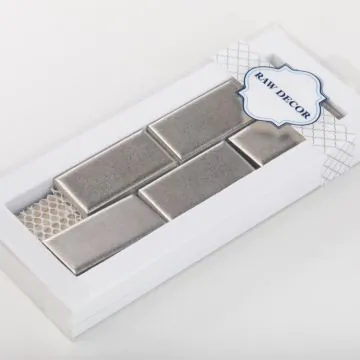 Próbka: Mini Cegiełka Metallic Silver Matowa