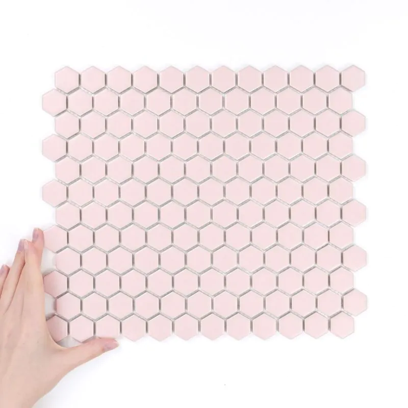 Płytka Heksagon Mały Pink Matowy