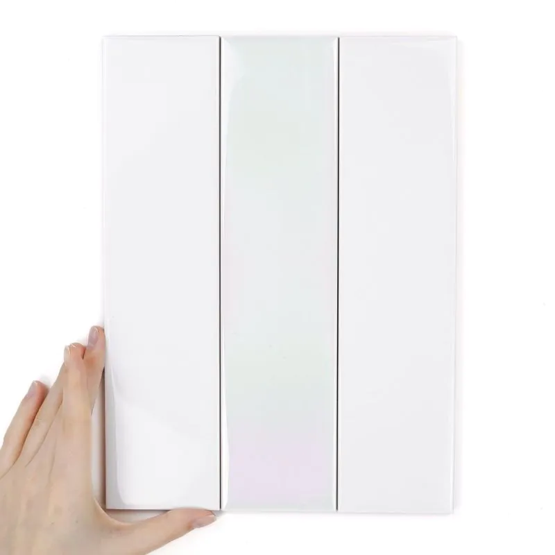 Płytka Metropolis Holo White Połysk (Zestaw 3 płytek)