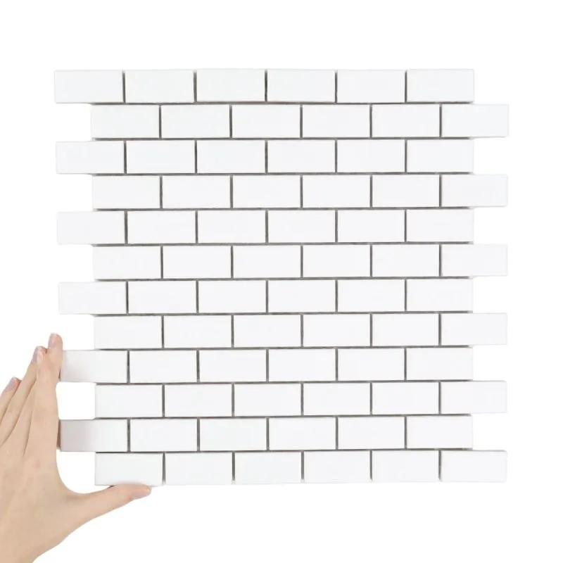 Płytka Mini Cegiełka Biała Matowa