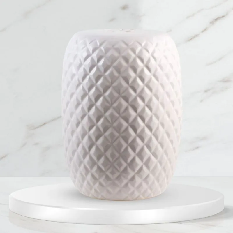Stołek ceramiczny Cone Biały
