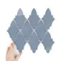 Płytka Arabeska Shield Teal Blue Połysk