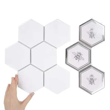 Płytka 1/3 Heksagon XL Silver Bee