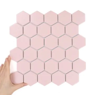 Płytka Heksagon Duży Pink Matowy