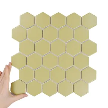 Płytka Heksagon Duży Golden Olive Matowy