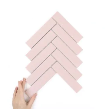 Płytka Jodełka XL Pink Matowa