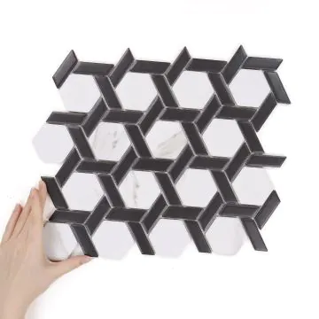 Płytka Heksagon Stella Marble & Black Matowy