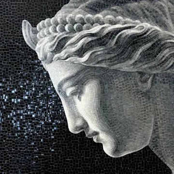 Atena - Obraz z mozaiki