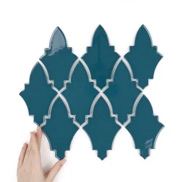 Płytka Arabeska Shield Ocean Granate Połysk