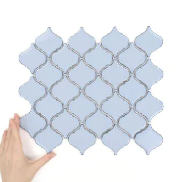 Płytka Arabeska Średnia Baby Blue Połysk