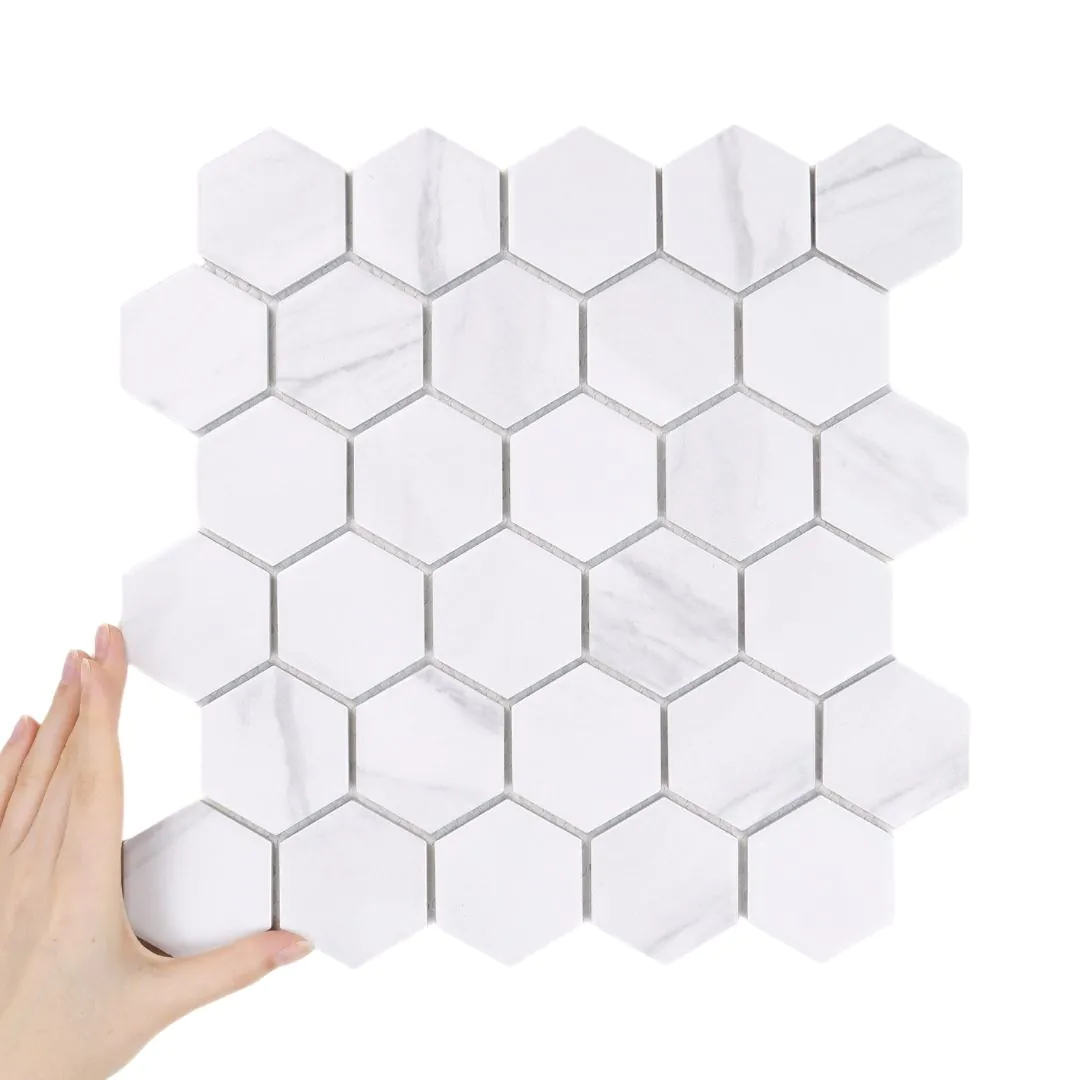 Płytka Heksagon Duży Marble Matowy