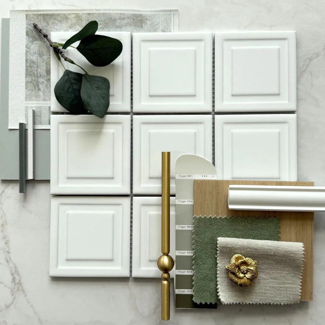 plytka-frame-bialy-polysk-raw-decor-trendy-2026-mozaika-kwadratowa-moodboard-inspiracyjny