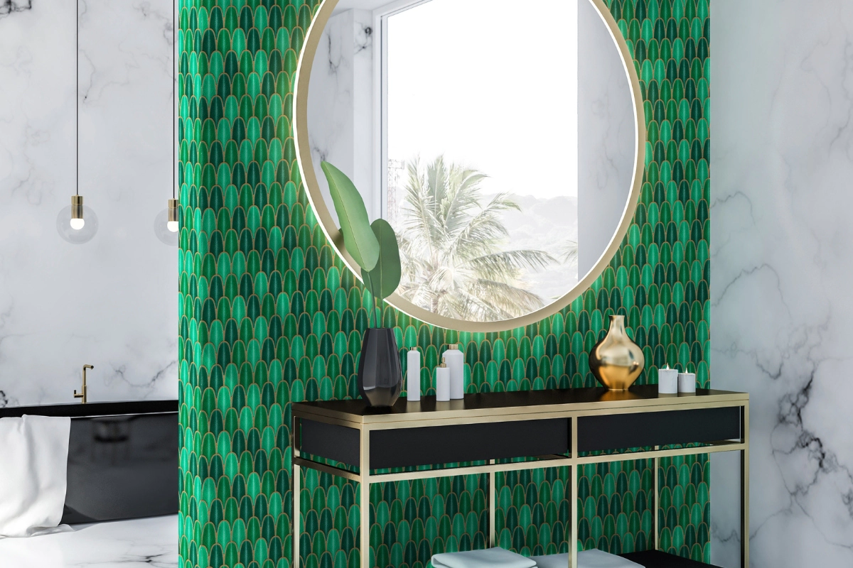 plytki-ryflowane-do-lazienki-aurora-green-polysk-raw-decor