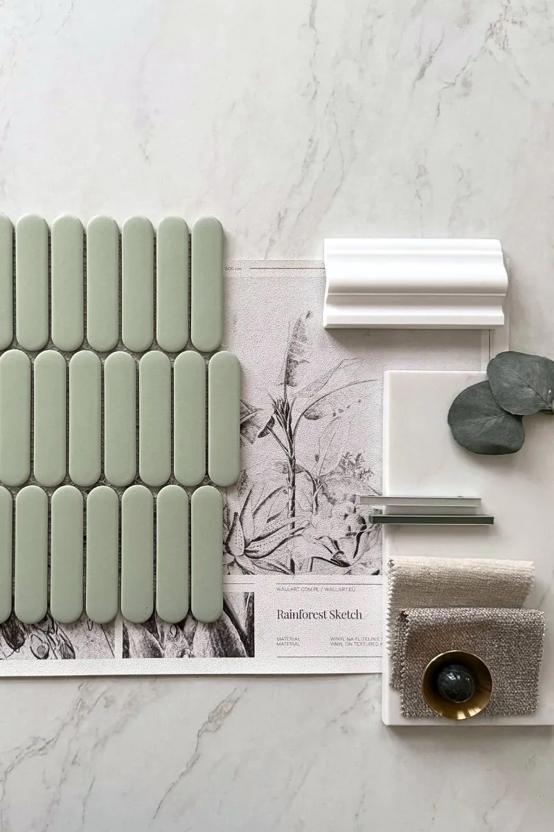 moodboard-inspiracyjny-aranzacja-lazienki-z-szalwiowymi-plytkami-eclair-paris-sage-raw-decor